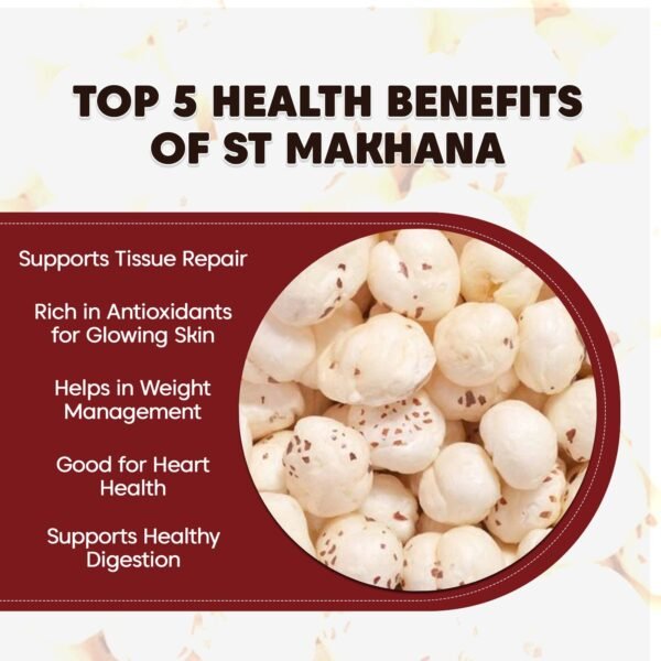 Amrit S.T Makhana 500g Combo Pack, Crunchy & Healthy Makhana